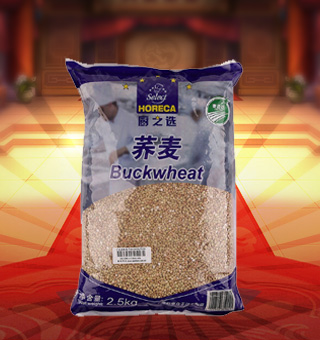 厨之选(HORECA SELECT)荞麦产自辽宁朝阳2.5kg每袋，精选荞麦为原材料，经人工清洗去杂等多道工序，精心制作而成。质地干燥，选料考究，口味纯正，特有的醇香，品质有保障，受众人喜爱。塑料质地包装，其含有丰富营养，使用方便，美味可口，深受广大消费者青睐。