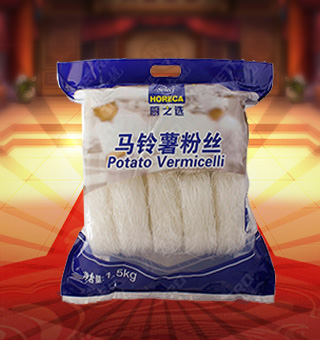 厨之选马铃薯粉丝产自山东烟台1.5kg每袋，选用上等马铃薯，脱毒种薯严格培育，得天独厚的自然条件，精心制作而成。采用上乘工艺，配合先进的生产技术，品质安全有保障，让您吃的放心。