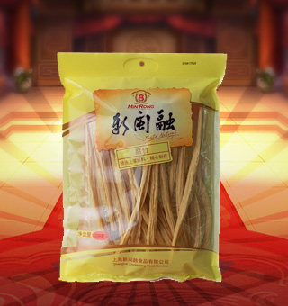 新闽融腐竹产自河南许昌250g每袋，采用优质大豆，保证所有原材料来自纯正的原产地，无污染的生长环境，现代化的种植技术，绿色健康。皮质光滑，色泽黄白，油光透亮，腐竹作为高蛋白食物，豆香浓郁，口感爽滑，营养丰富。