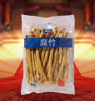 宜客(AKA)腐竹产自河南许昌500g每袋，采用优质大豆，保证所有原材料来自纯正的原产地，无污染的生长环境，现代化的种植技术，绿色健康。皮质光滑，色泽黄白，油光透亮，腐竹作为高蛋白食物，豆香浓郁，口感爽滑，营养丰富。