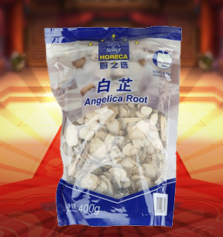 厨之选(HORECA SELECT)白芷产自广西桂林400g每袋，选用上等的白芷为原料精心制作而成，品质天然，口味纯正。断面白色，粉性足，味辛性温，安全无污染，食用放心健康。经现代先进的工艺加工制作，使营养充分保留，深受消费者的喜爱。