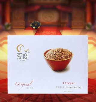 爱度亚麻籽油礼盒装500ml*2每盒，精心调配，色泽亮丽。科学工艺，营养丰富。安全卫生，送礼佳品。