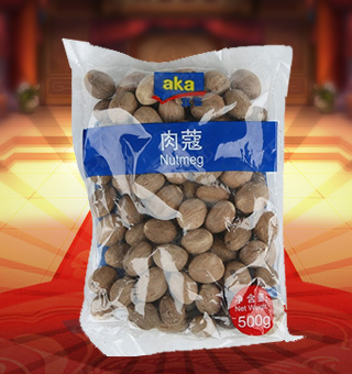 宜客(AKA)肉蔻产自四川成都500g每袋，选用上等优质的肉蔻为原料，经现代先进的工艺，精心制作而成，品质天然，给您带来美味享受。营养丰富，天然美味，绿色健康，气味芳香，味道纯正，品质有保障，可放心食用。塑料质地包装，简洁大方，食用简单，是您厨房常备品的上好选择，带给您全新的精彩体验。