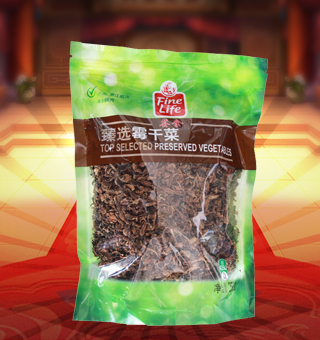 荟食(FINE LIFE)臻选霉干菜产自浙江绍兴250g每袋，萧山霉干菜是浙江省绍兴市夹灶乡的汉族传统名菜。夹灶原属绍兴县，故历来以“绍兴霉干菜”为名。此产品由大叶芥加工而成，色泽乌黑，香气浓郁，味美质嫩，久贮不变，是一种常年食用的大众化食品州，霉干菜一般用芥菜、尚未抽苔的白菜和油菜等腌制后晒干制成。