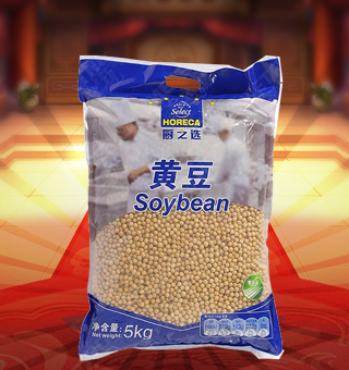 厨之选(HORECA SELECT)黄豆产自吉林白城5kg每袋，精选优质黄豆，粒大色黄、饱满浑圆，用清水洗净后，炒、煮、炖均可，还可制成豆浆饮用。富含人体所需的多种维生素、矿物质及微量元素，营养美味，深受广大消费者的认可与喜爱。