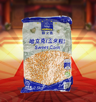 厨之选HS哈立克(玉米粒)产自吉林白城2.5kg每袋，精选优质纯天然玉米粒为原材料，经人工清洗去杂等多道工序，精心制作而成。质地干燥，味鲜香浓，入口香鲜，特有的醇香，品质有保障，受众人喜爱。采取独特配方，含有丰富营养，使用方便，美味可口，深受广大消费者青睐。